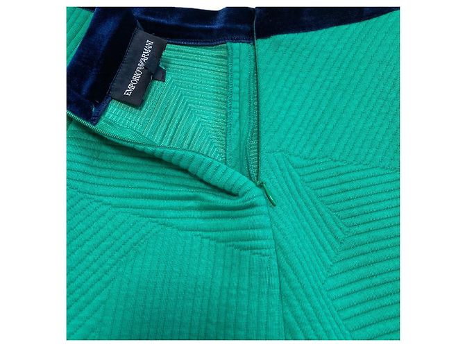 Falda Mini Stretch Emporio Armani Verde - vista 5