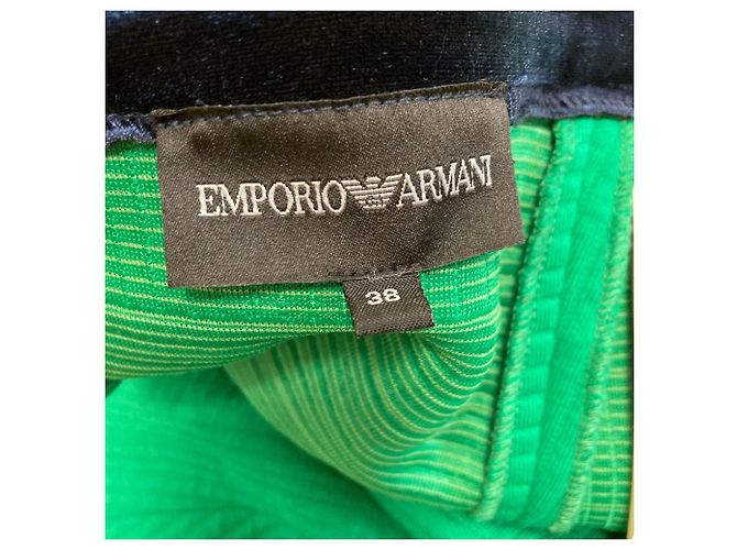 Falda Mini Stretch Emporio Armani Verde - vista 6