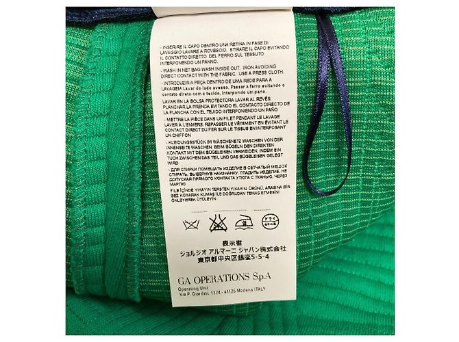Falda Mini Stretch Emporio Armani Verde - vista 8