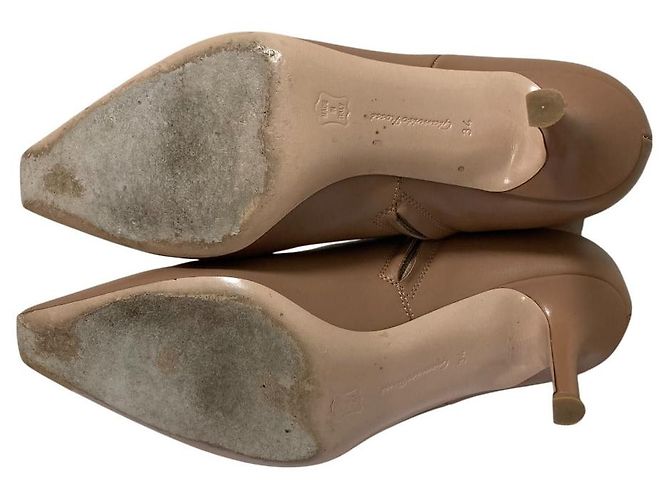 Autre Marque Lederkurze Stiefel Gianvito Rossi Beige - Ansicht 6