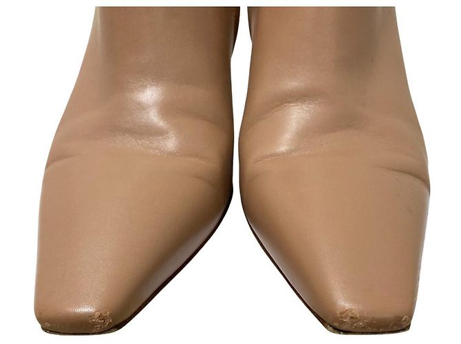 Autre Marque Lederkurze Stiefel Gianvito Rossi Beige - Ansicht 7