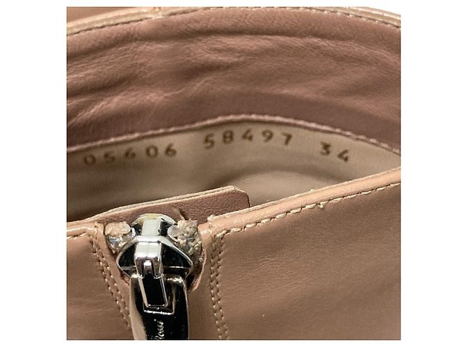 Autre Marque Lederkurze Stiefel Gianvito Rossi Beige - Ansicht 8