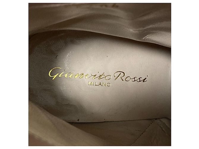 Autre Marque Lederkurze Stiefel Gianvito Rossi Beige - Ansicht 9