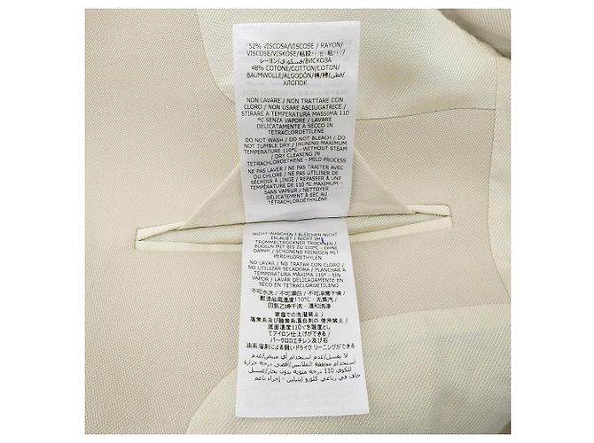 Stella Mc Cartney Chaqueta a Medida de Rayón y Algodón de Stella McCartney Beige - vista 5