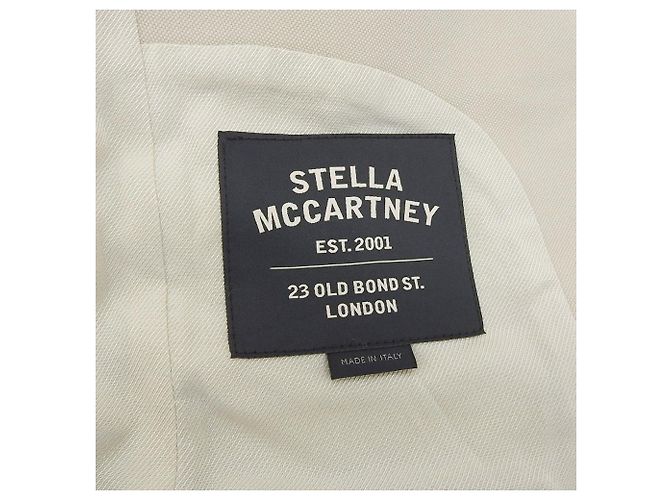 Stella Mc Cartney Chaqueta a Medida de Rayón y Algodón de Stella McCartney Beige - vista 8