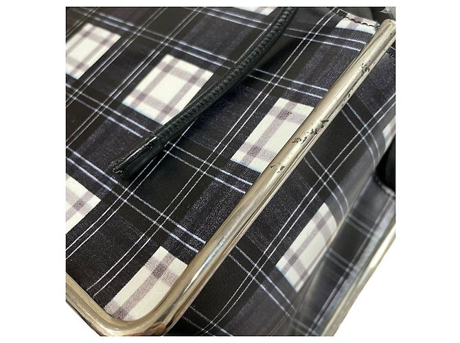 Autre Marque Borsa a Spalla Carven Check Nero Bianco - vista 14