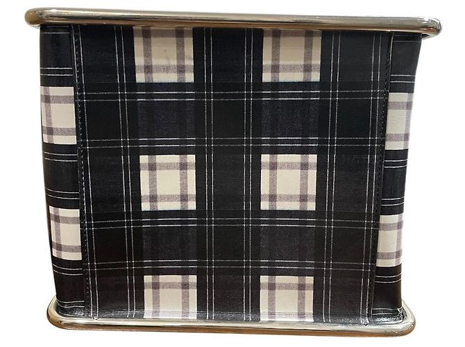 Autre Marque Borsa a Spalla Carven Check Nero Bianco - vista 5