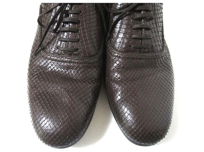 Chaussures Oxford en cuir python Bally - vue 2