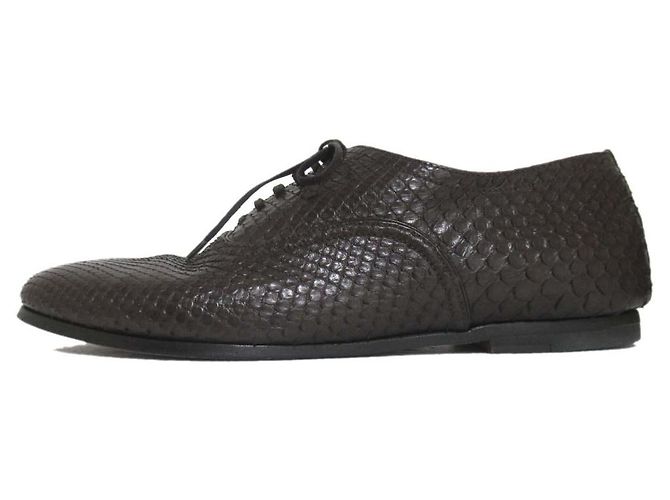 Chaussures Oxford en cuir python Bally - vue 8
