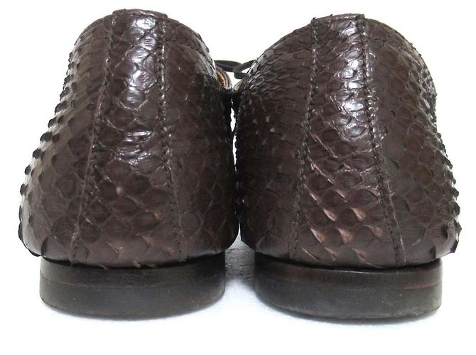 Chaussures Oxford en cuir python Bally - vue 9