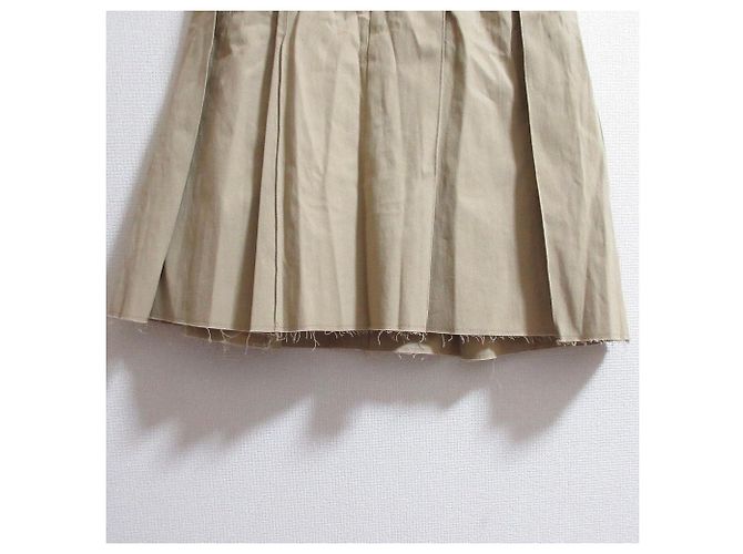 Autre Marque Falda Larga Plisada JANE SMITH Beige - vista 4