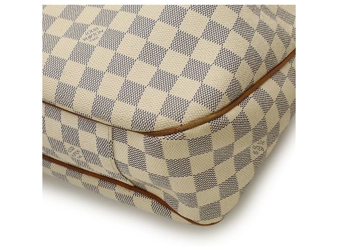 Borsa Tote Louis Vuitton Damier Azur Evora MM Crudo - vista 4