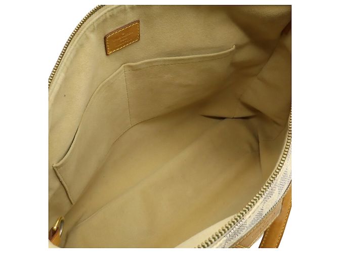 Borsa Tote Louis Vuitton Damier Azur Evora MM Crudo - vista 8