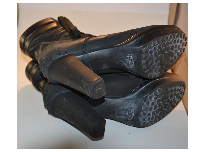 Botines de cuero Tod's negro - vista 4