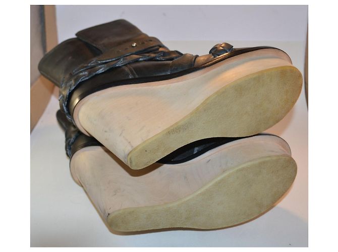 Botines de cuero Acne Studios negros - vista 4