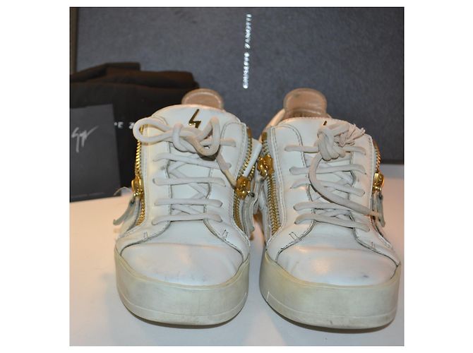 Sneakers Giuseppe Zanotti in pelle bianca Bianco - vista 2