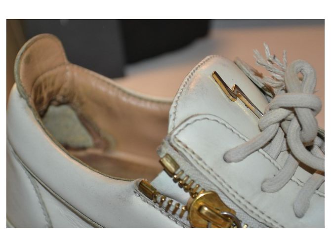 Sneakers Giuseppe Zanotti in pelle bianca Bianco - vista 6