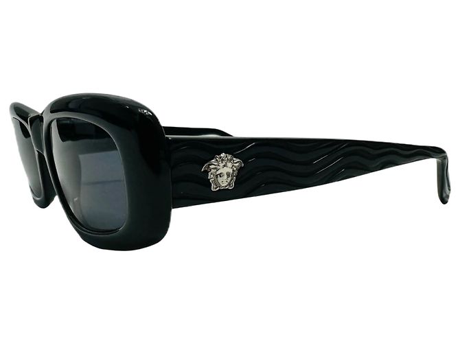 Occhiali da sole Gianni Versace Logo Medusa Nero Argento MOD257 - vista 2
