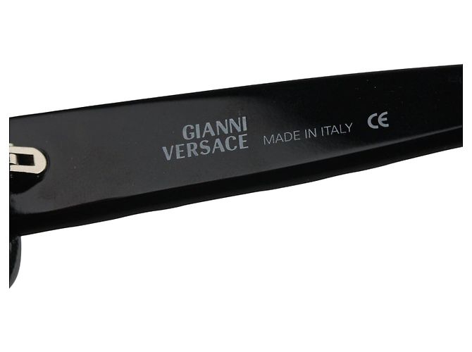 Occhiali da sole Gianni Versace Logo Medusa Nero Argento MOD257 - vista 4