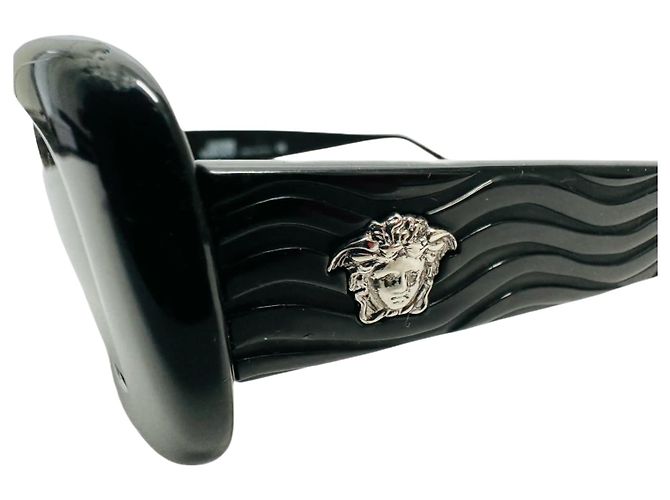 Occhiali da sole Gianni Versace Logo Medusa Nero Argento MOD257 - vista 5