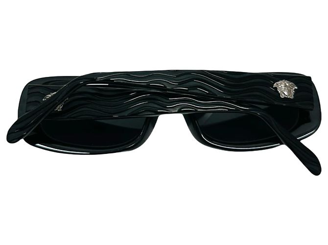 Occhiali da sole Gianni Versace Logo Medusa Nero Argento MOD257 - vista 6