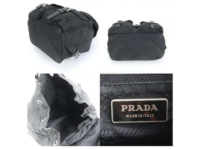 Zaino Prada Sport in nylon nero con logo - vista 9