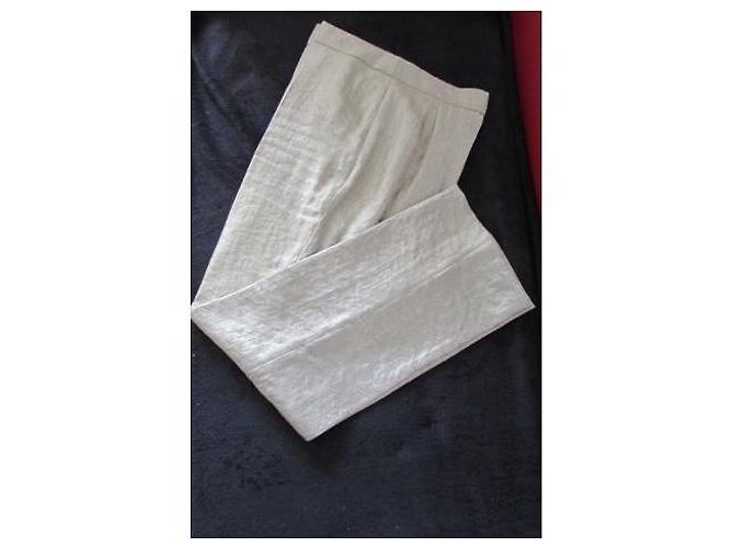 Autre Marque Terno de calça em lamé dourado viscose - vista 4