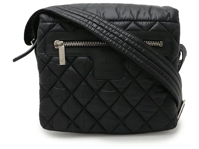 Borsa a Spalla Chanel Coco Cocoon Matelassé Piccola Nero - vista 2