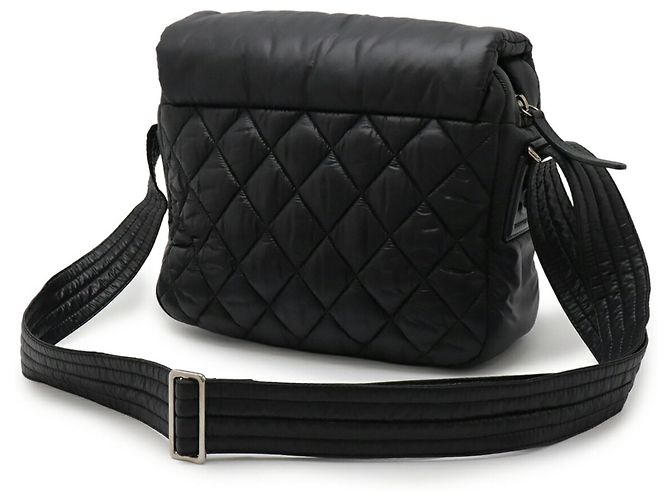Borsa a Spalla Chanel Coco Cocoon Matelassé Piccola Nero - vista 3