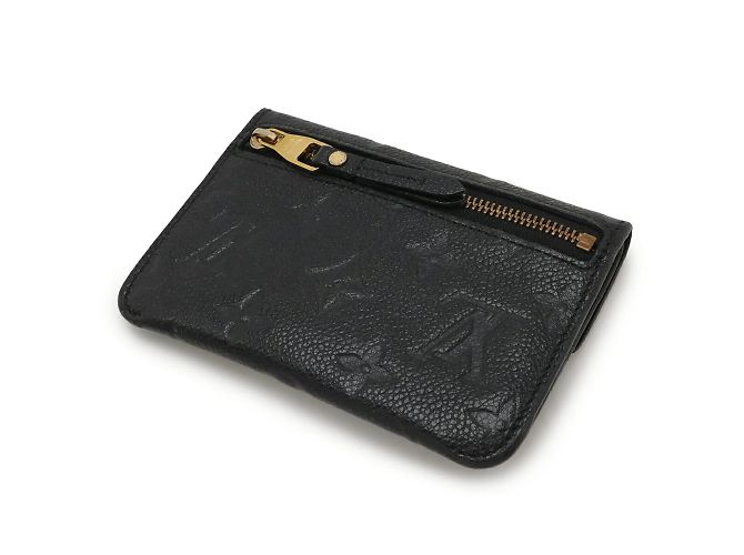 Monedero de cuero Monogram Empreinte Louis Vuitton Negro - vista 3