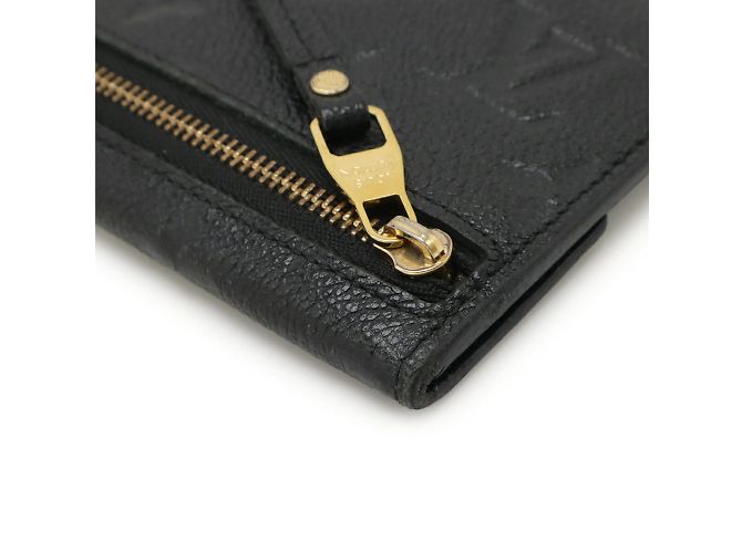 Monedero de cuero Monogram Empreinte Louis Vuitton Negro - vista 4