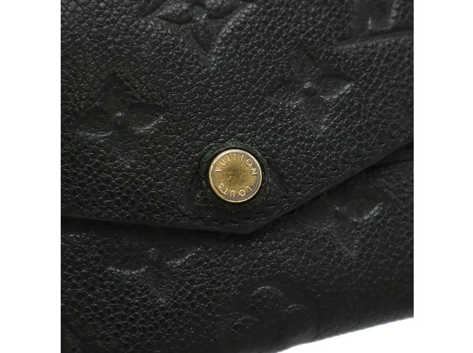 Monedero de cuero Monogram Empreinte Louis Vuitton Negro - vista 5
