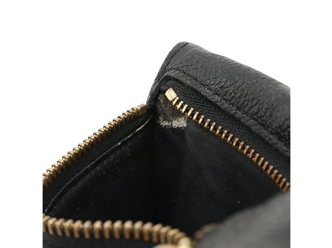 Monedero de cuero Monogram Empreinte Louis Vuitton Negro - vista 9