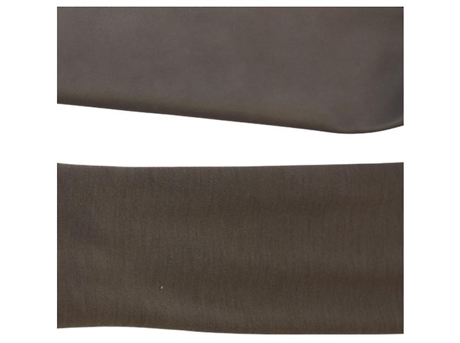 Vestido ajustado drapeado de lana y cuero taupe Joseph – Talla 36 - vista 6