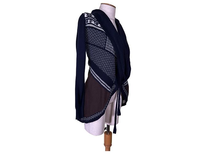 Autre Marque Isola Marras Cardigan Wolle Alpaka Mix Mehrfarben - Ansicht 2