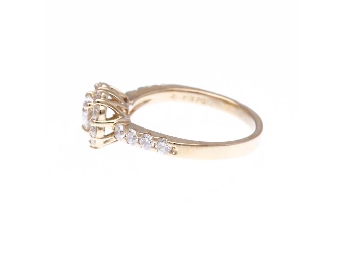 Autre Marque Ponte Vecchio Herz-Diamantring Golden - Ansicht 2