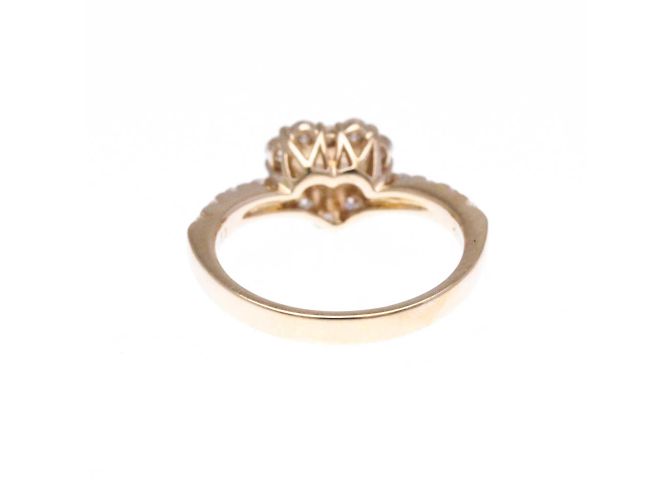 Autre Marque Ponte Vecchio Herz-Diamantring Golden - Ansicht 3