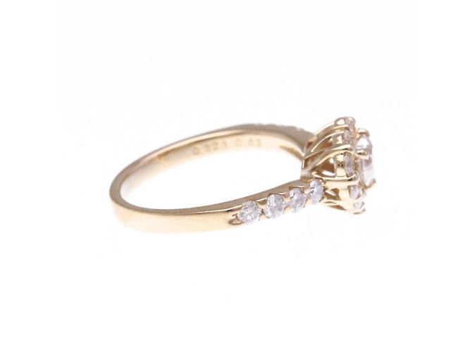 Autre Marque Ponte Vecchio Herz-Diamantring Golden - Ansicht 4