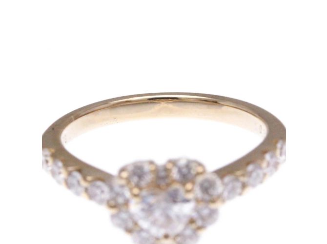 Autre Marque Ponte Vecchio Herz-Diamantring Golden - Ansicht 5