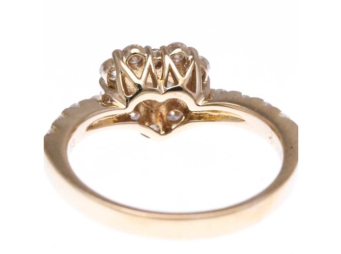 Autre Marque Ponte Vecchio Herz-Diamantring Golden - Ansicht 7