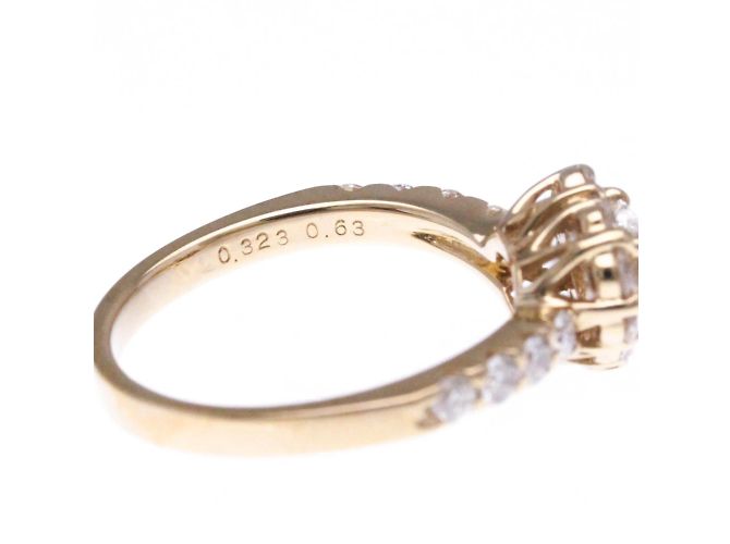 Autre Marque Ponte Vecchio Herz-Diamantring Golden - Ansicht 8