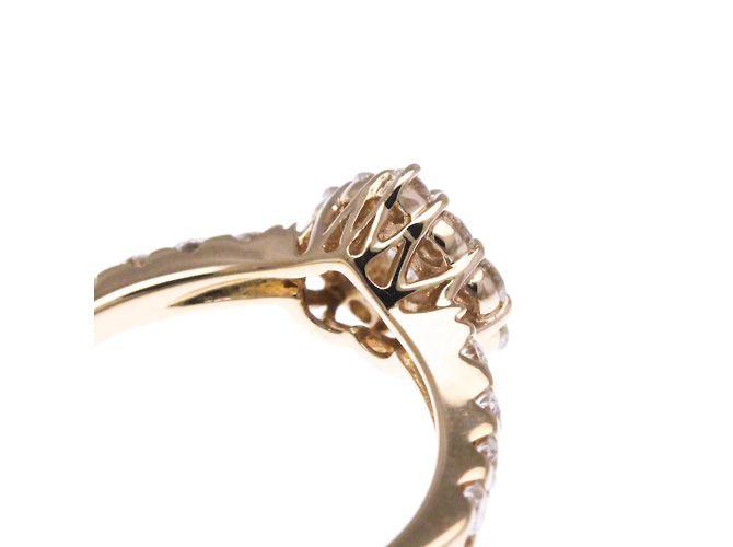 Autre Marque Ponte Vecchio Herz-Diamantring Golden - Ansicht 9