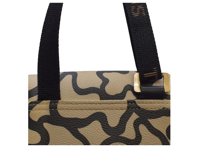 Autre Marque Borsa a tracolla TOUS Kaos nera e crema con firma orso, modello piccolo. Bianco - vista 13