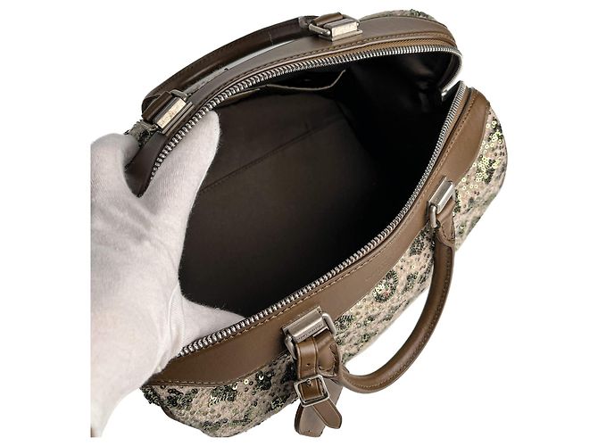 Louis Vuitton Speedy 30 Canvas Sequin Handtasche Braun - Ansicht 10