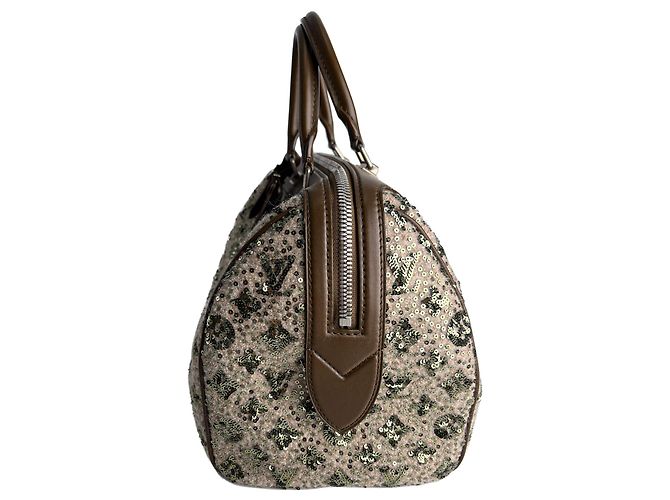 Louis Vuitton Speedy 30 Canvas Sequin Handtasche Braun - Ansicht 5