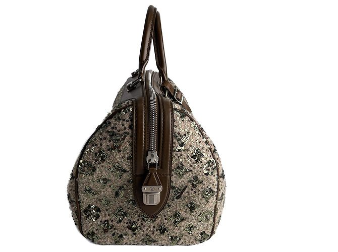 Louis Vuitton Speedy 30 Canvas Sequin Handtasche Braun - Ansicht 6