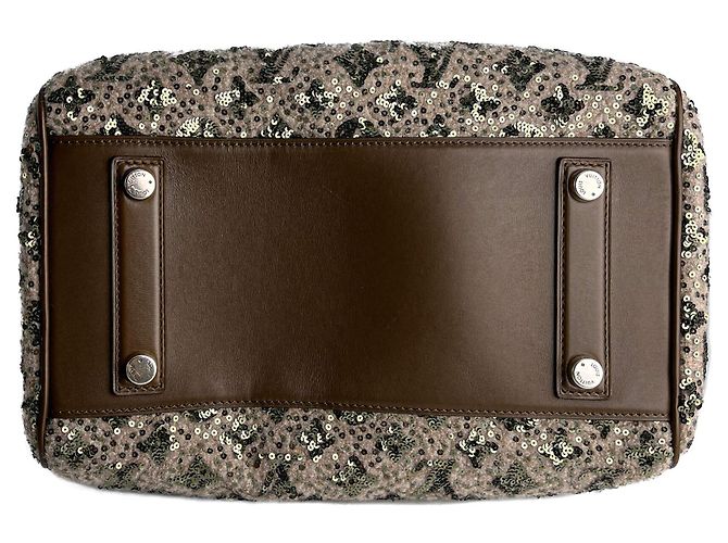 Louis Vuitton Speedy 30 Canvas Sequin Handtasche Braun - Ansicht 7