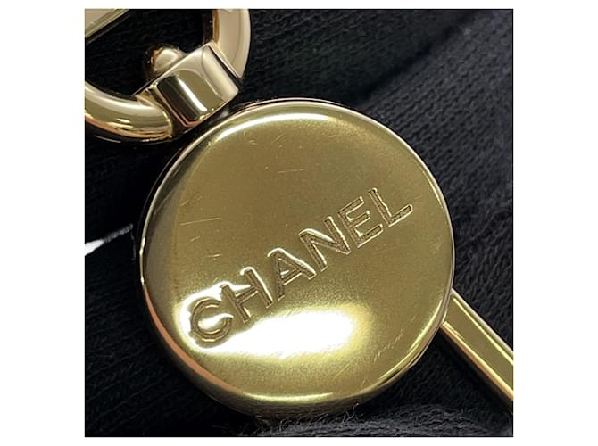 Sangle de cou en toile Coco Mark de Chanel Noir Blanc - vue 7