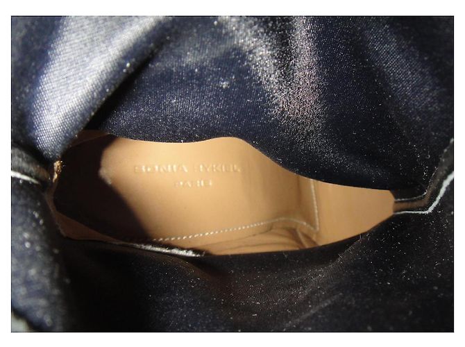 Stivaletti Sonia Rykiel in pelle nera Nero - vista 8