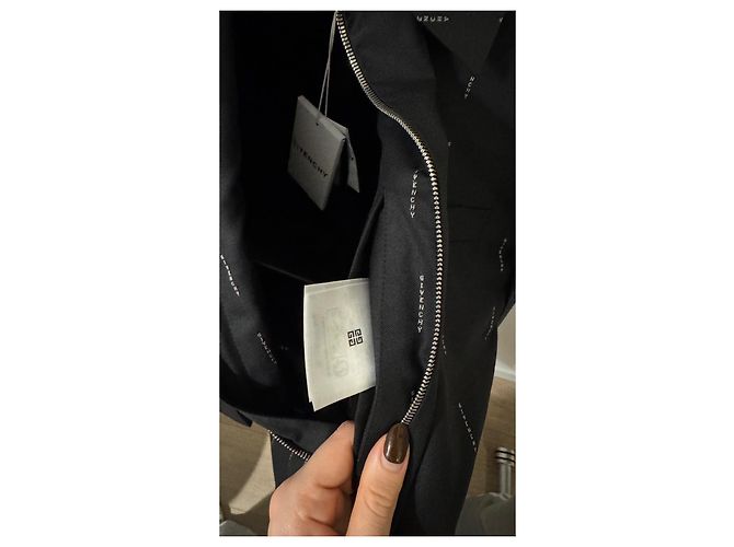 Givenchy Black Wool Jacquard Logo Jacket - view 4